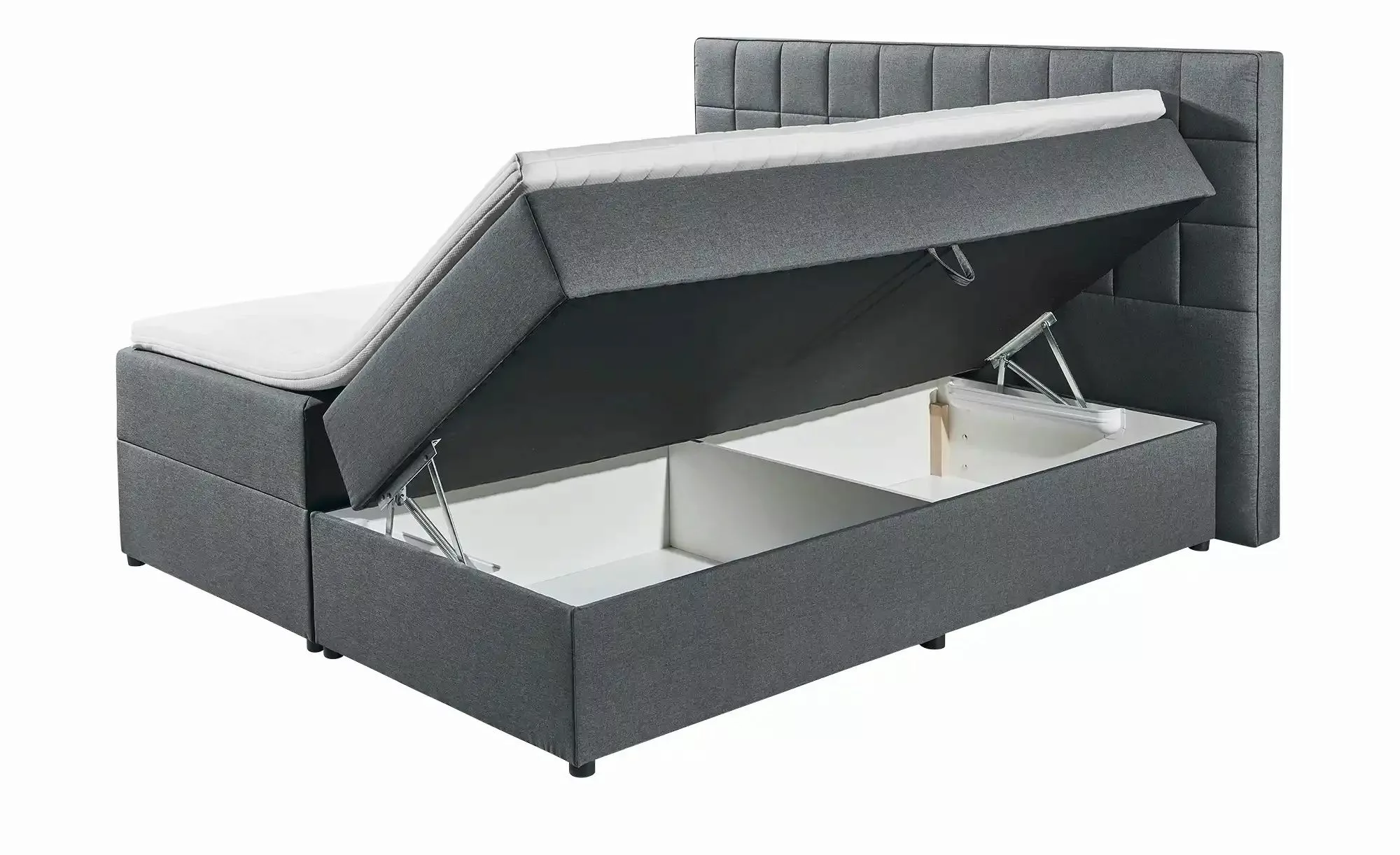 uno Boxbett mit Bettkasten Alaska  ¦ grau ¦ Maße (cm): B: 180 H: 123 Betten günstig online kaufen