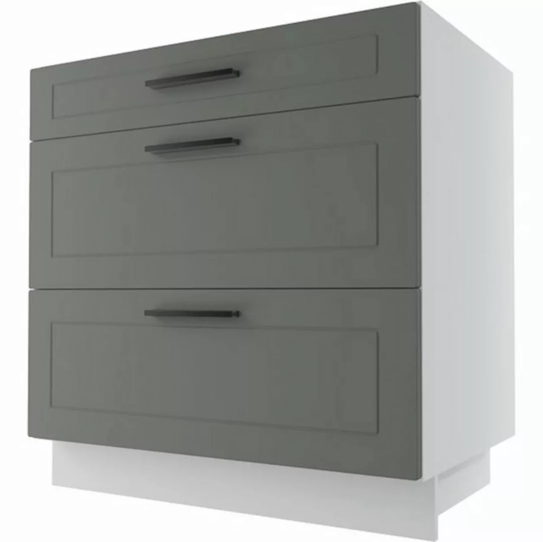 Feldmann-Wohnen Unterschrank Kvantum (Kvantum, 1-St) 80cm Front- & Korpusfa günstig online kaufen