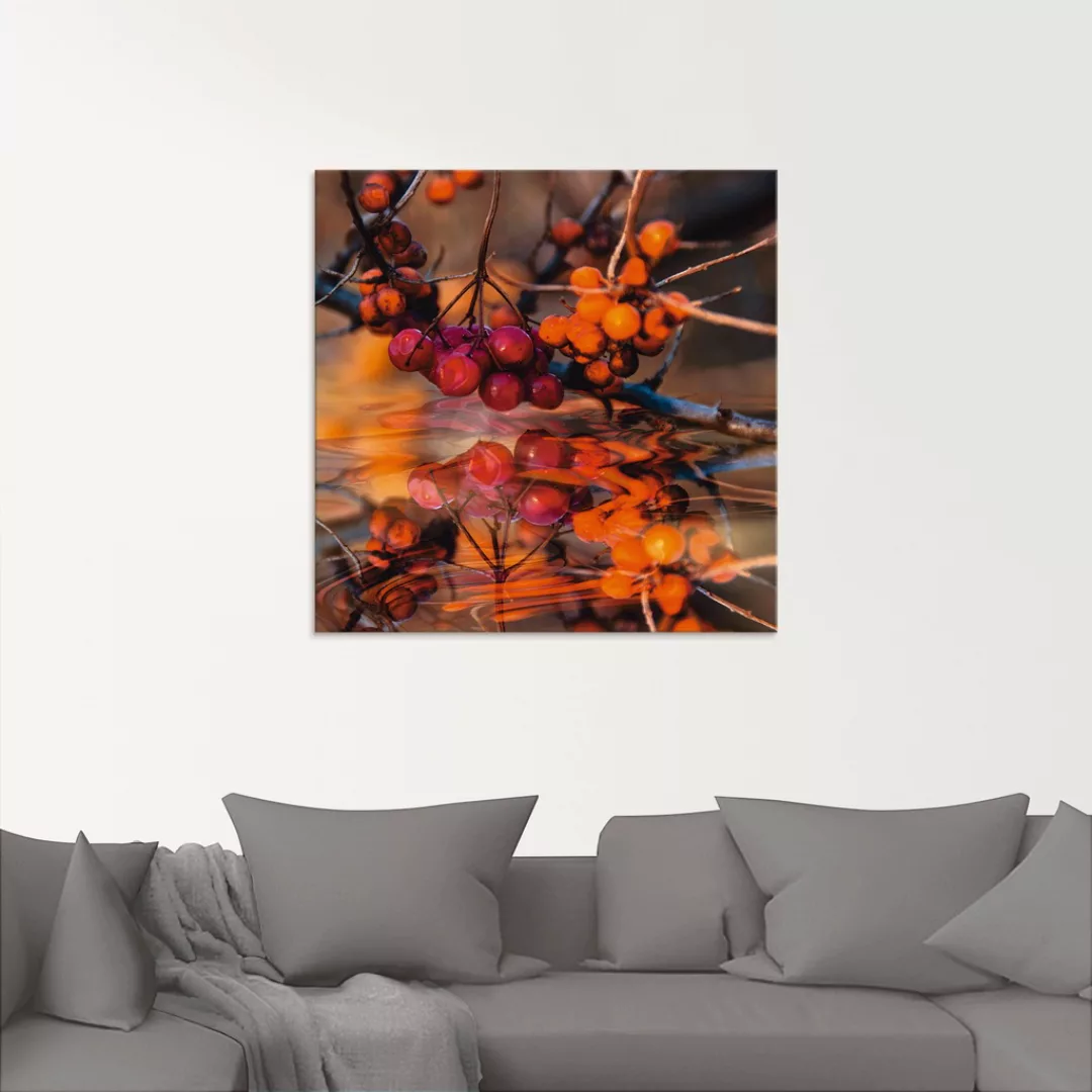 Artland Glasbild "Rote Beeren - Wildbeeren", Pflanzen, (1 St.), in verschie günstig online kaufen