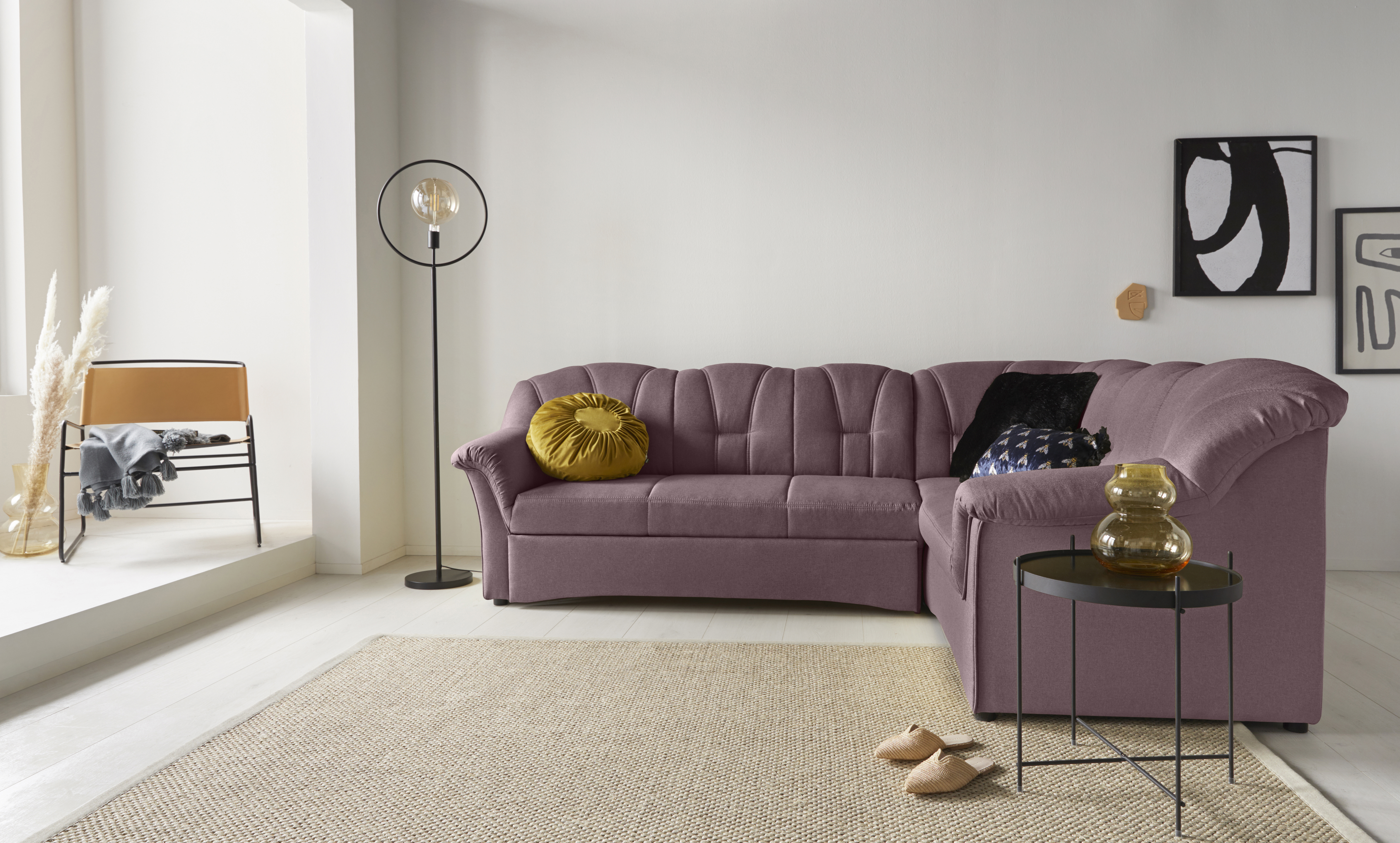 DOMO collection Ecksofa "Amora L-Form", mit Federkern günstig online kaufen