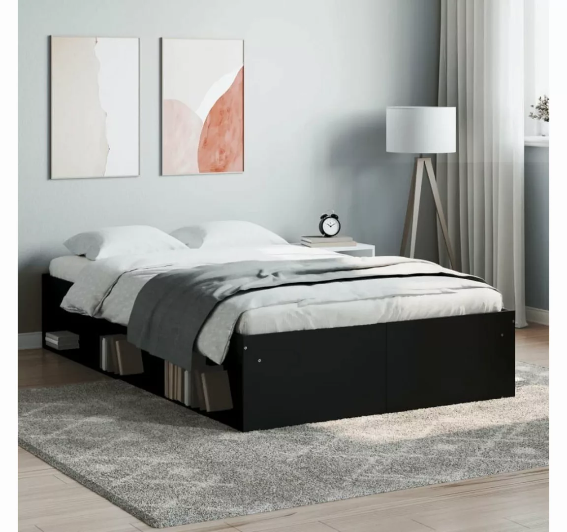 furnicato Bett Bettgestell Schwarz 120x200 cm günstig online kaufen