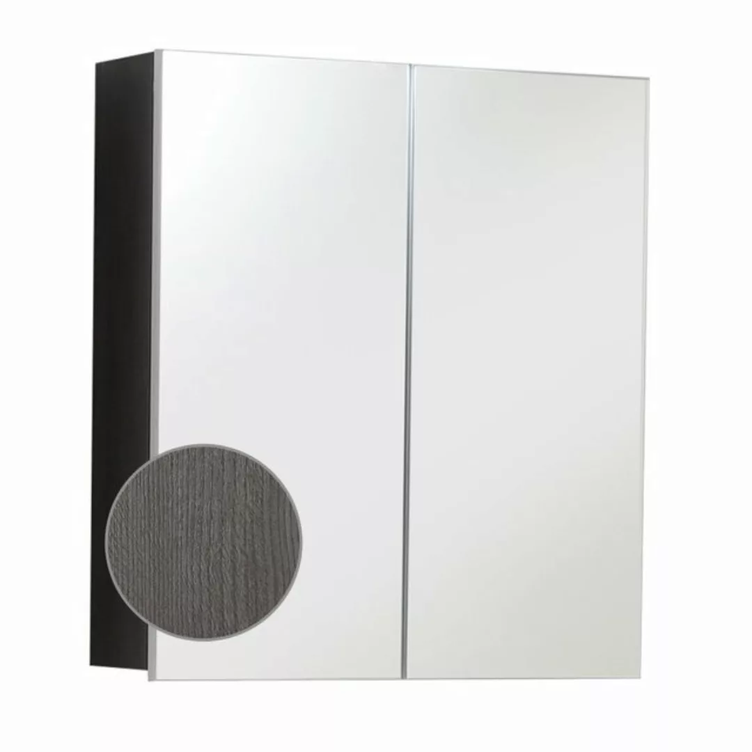 Lomadox Badezimmer Spiegelschrank LISBOA-19 in Sardegna Rauchsilber, B/H/T: günstig online kaufen