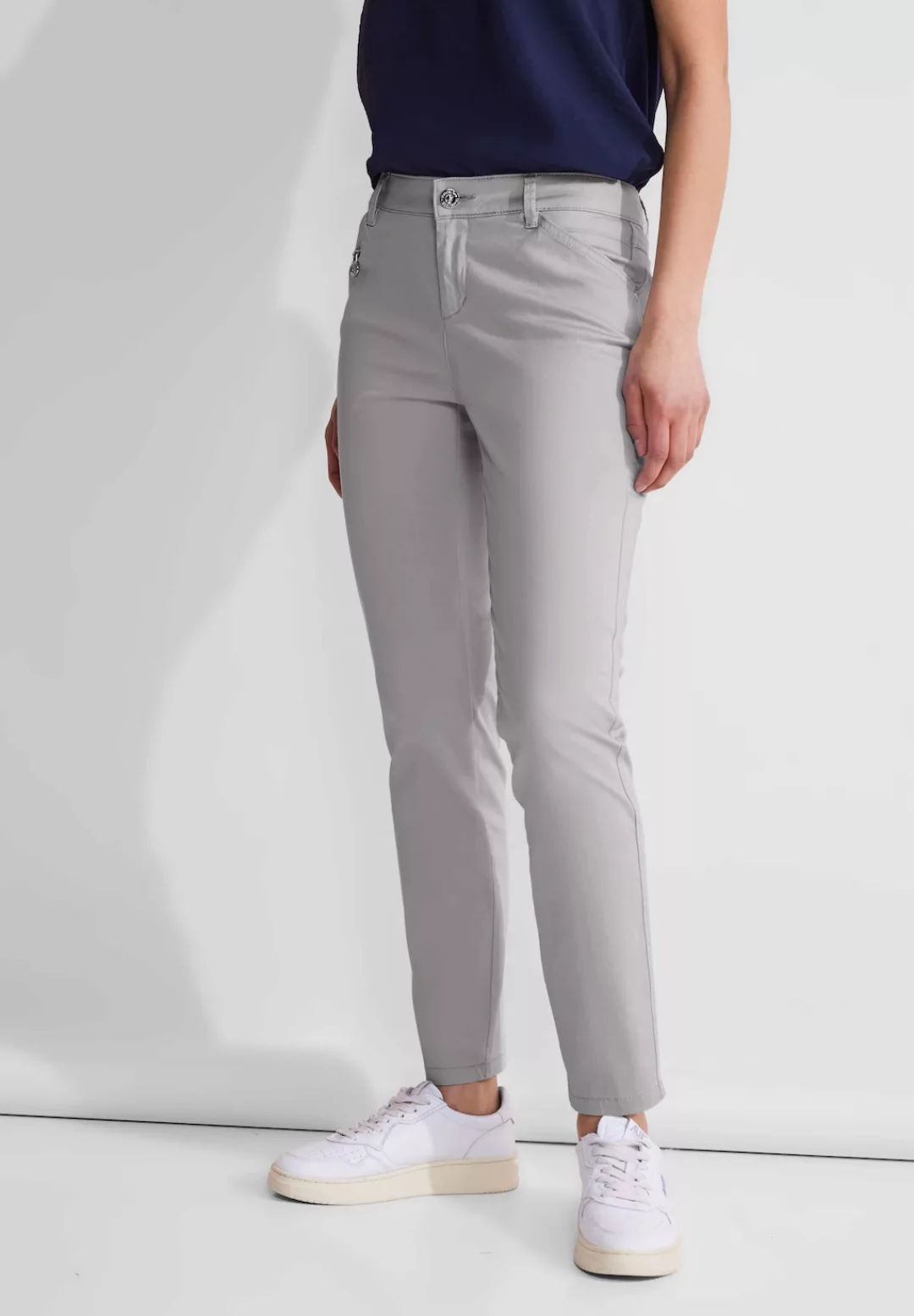 STREET ONE Röhrenhose, Middle Waist günstig online kaufen