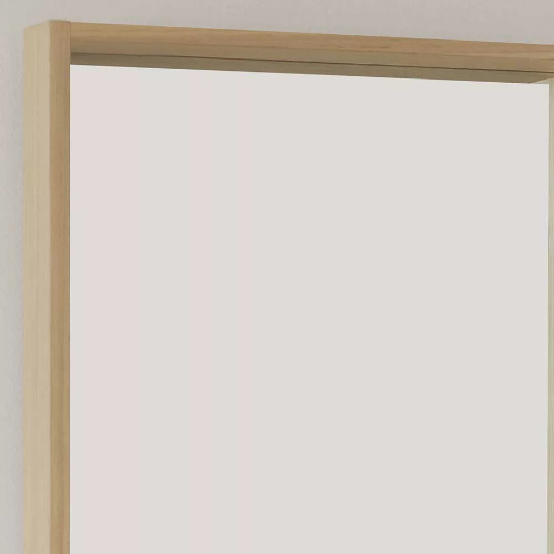Flurspiegel mit Ablage in Holz White Wash 40 cm breit - 60 cm hoch günstig online kaufen