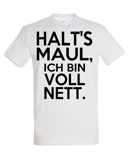 Youth Designz Print-Shirt Herren T-Shirt "Halts Maul ich bin voll nett" Pri günstig online kaufen