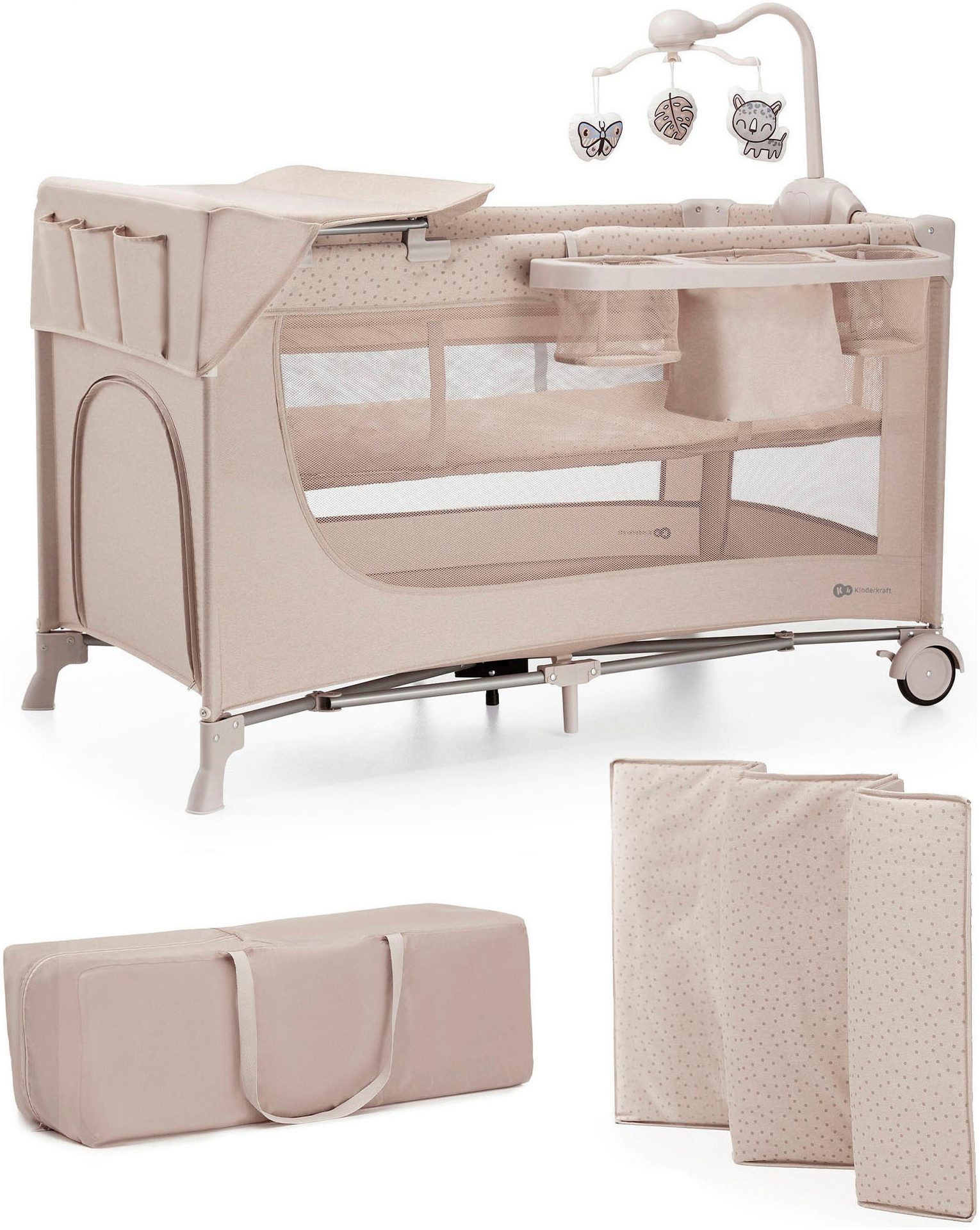 Kinderkraft Baby-Reisebett »JOY 2 mit Zubehör« günstig online kaufen