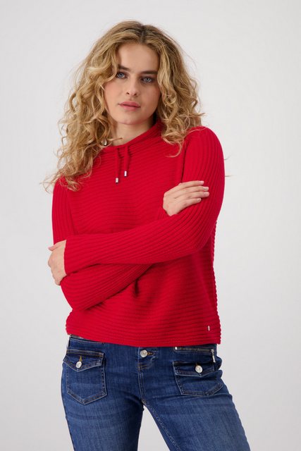 Monari Strickpullover Pullover Flauschgarn Mit Rundhalsausschnitt günstig online kaufen