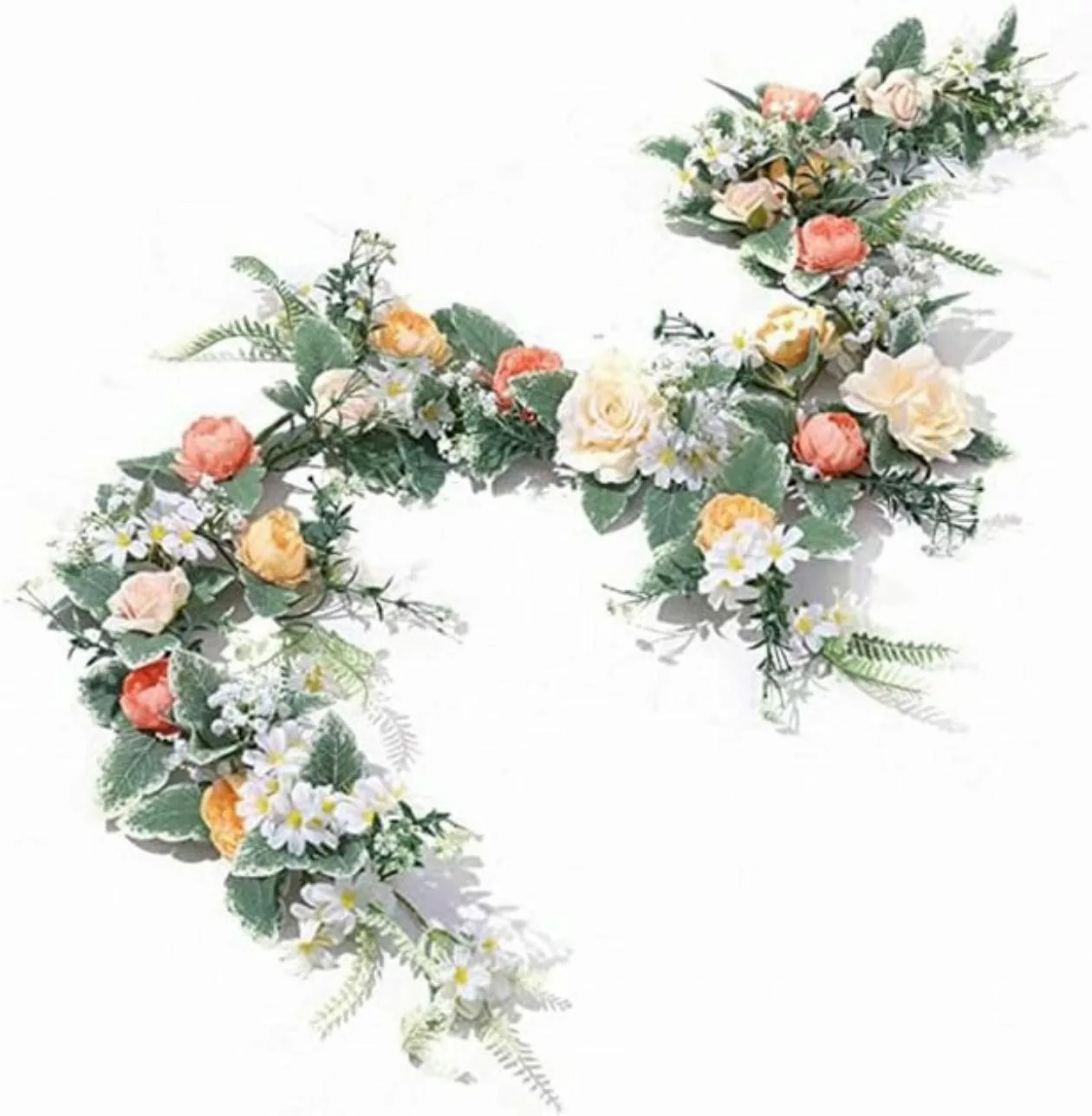 Kunstblumenstrauß osengirlanden künstliche Rosenranken,mit grünen Pflanzen, günstig online kaufen