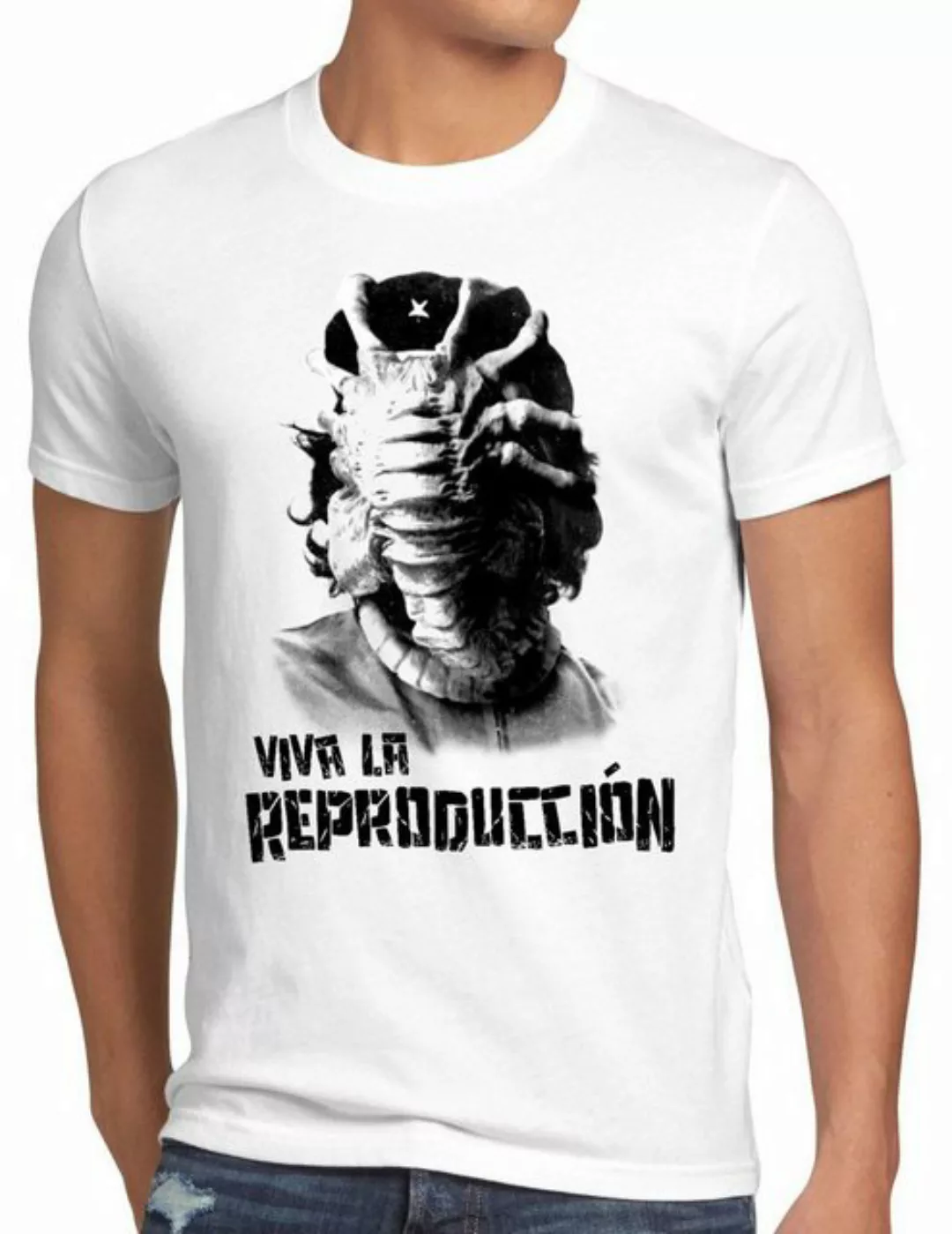 Print-Shirt Herren T-Shirt Viva Facehugger alien che guevara revolution kub günstig online kaufen