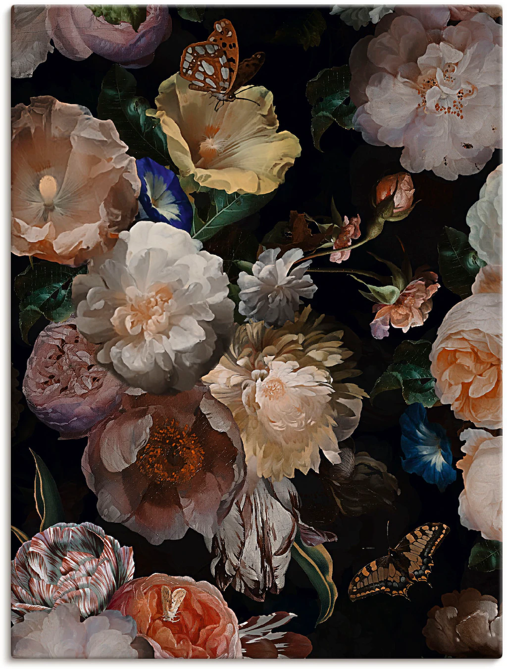 Artland Wandbild »Antike Holländische Blumen«, Blumenbilder, (1 St.), als A günstig online kaufen