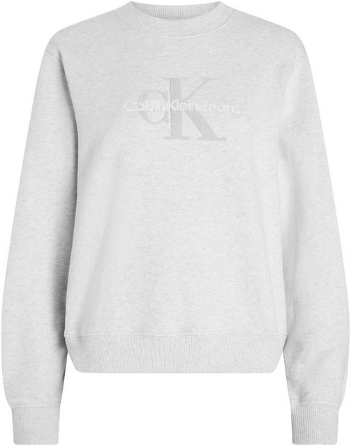 Calvin Klein Jeans Sweatshirt CHENILLE MONOLOGO CREWNECK mit Logostickerei günstig online kaufen