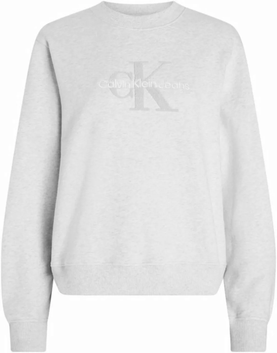 Calvin Klein Jeans Sweatshirt CHENILLE MONOLOGO CREWNECK mit Logostickerei günstig online kaufen