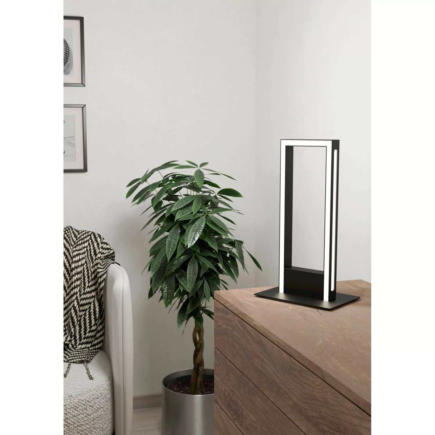 Eglo LED-Tischleuchte Salvilanas-Z 16 W Schwarz Weiß günstig online kaufen