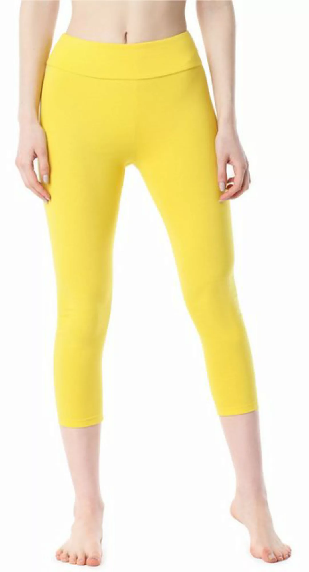 Merry Style Leggings Damen 3/4 Capri Hose MS10-430 (1-tlg) aus Baumwolle günstig online kaufen