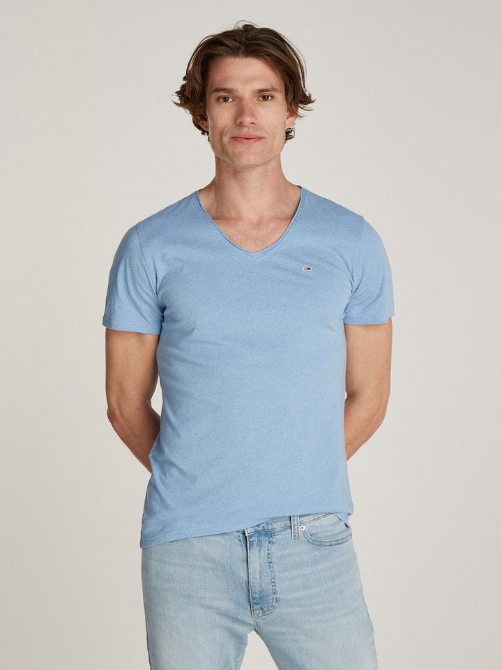 Tommy Jeans T-Shirt TJM XSLIM JASPE V mit V-Ausschnitt günstig online kaufen