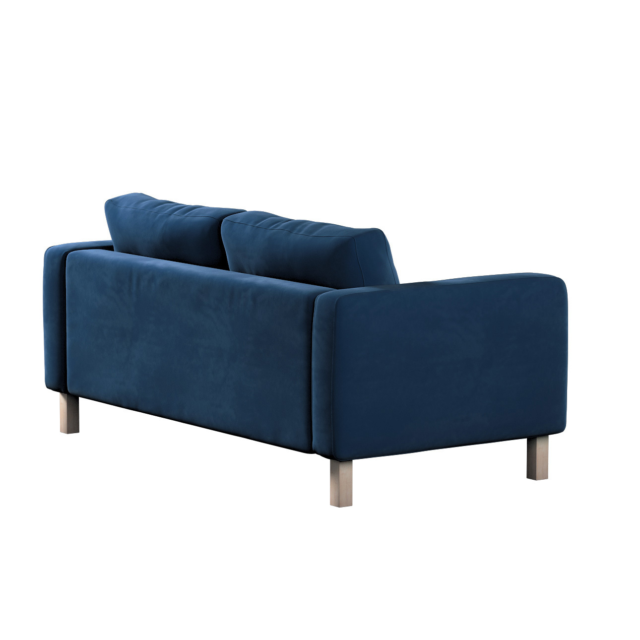 Bezug für Karlstad 2-Sitzer Sofa nicht ausklappbar, dunkelblau, Sofahusse, günstig online kaufen