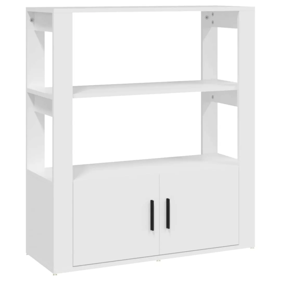 Vidaxl Sideboard Weiß 80x30x90 Cm Holzwerkstoff günstig online kaufen