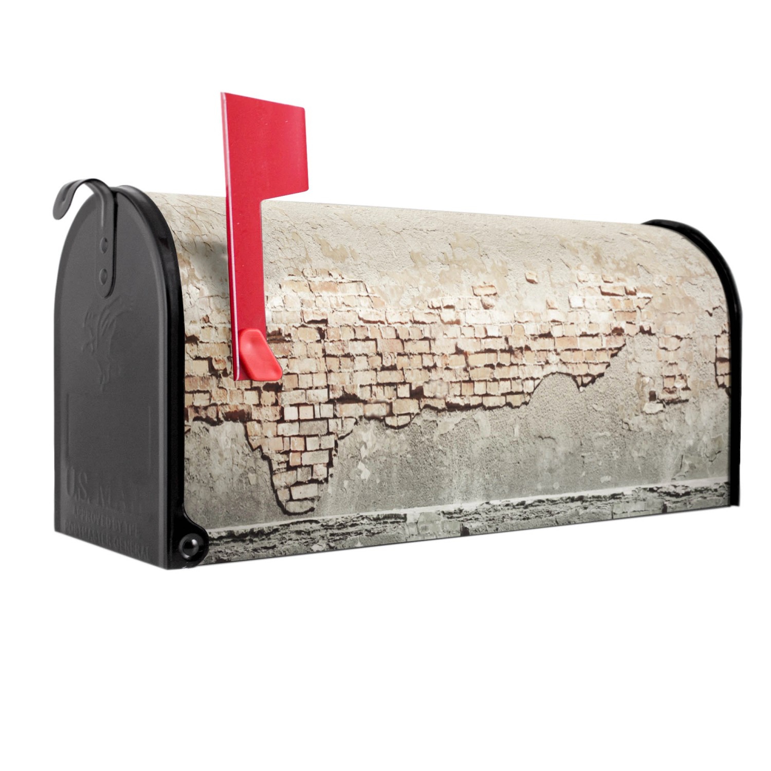 Banjado Amerikanischer Briefkasten Schwarz 48x22x16cm US Mailbox Letterbox günstig online kaufen