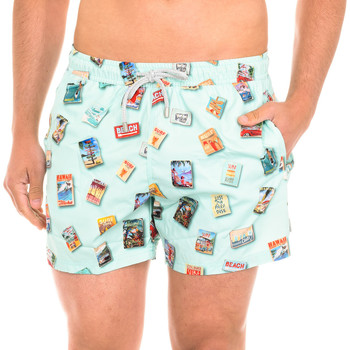 John Frank  Badeshorts JFSS20SW19-POSTERSGREEN-MULTICOLOR günstig online kaufen