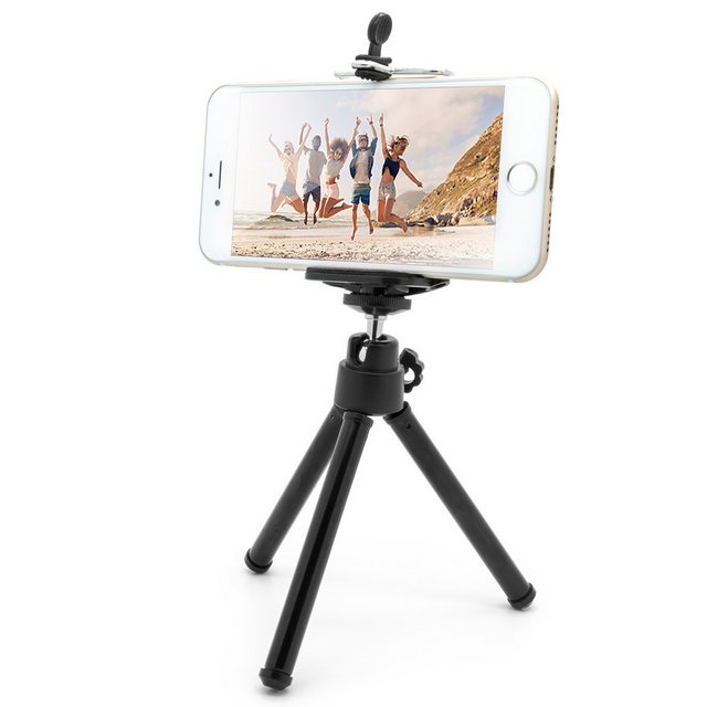 Mobilefox Handy mini Stativ Handy Ständer Selfie Klemmstativ Tripod/Dreibei günstig online kaufen