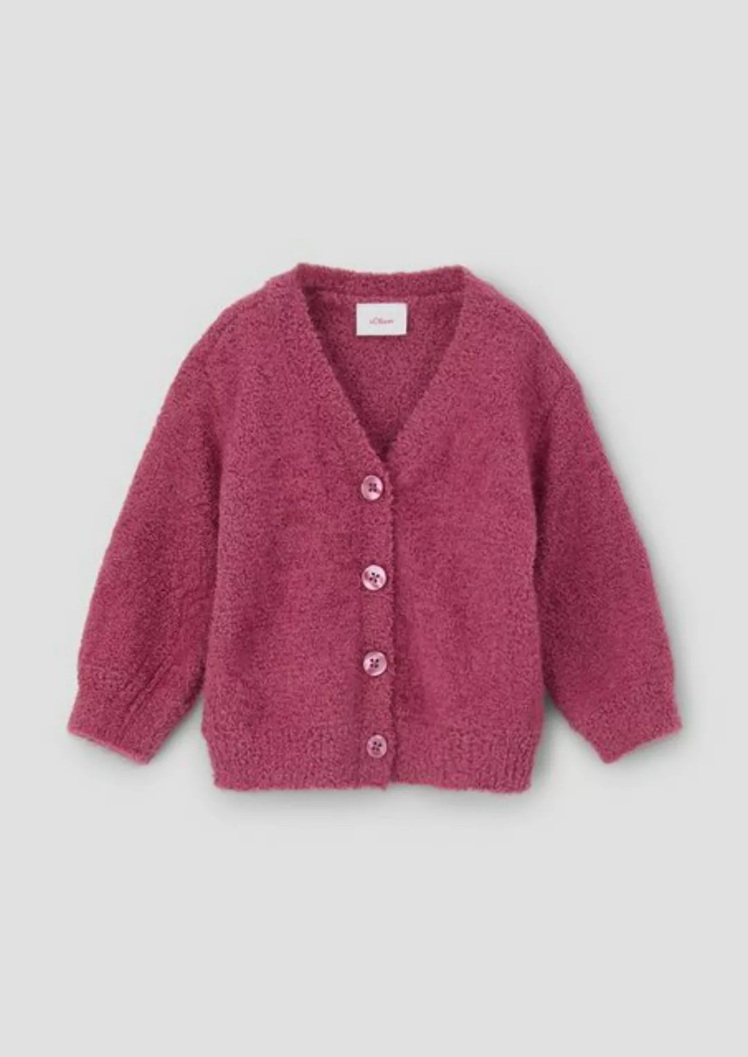 s.Oliver Strickjacke Strickjacke aus Bouclé günstig online kaufen