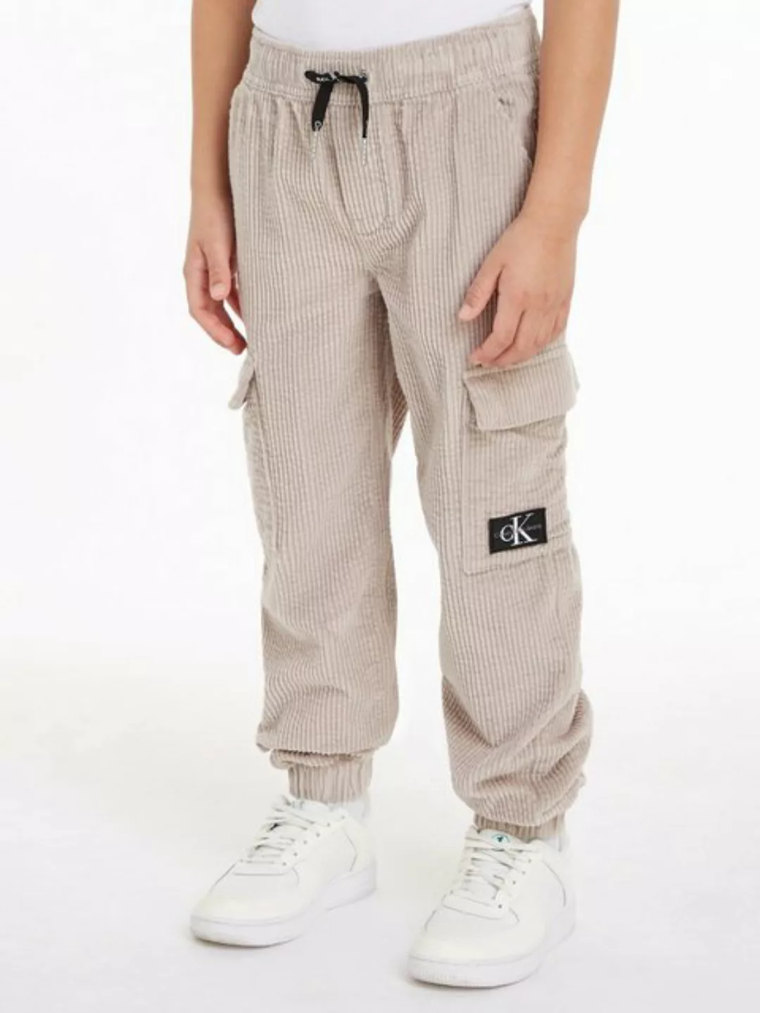 Calvin Klein Jeans Cargohose CORDUROY BADGE CARGO JOGGER günstig online kaufen