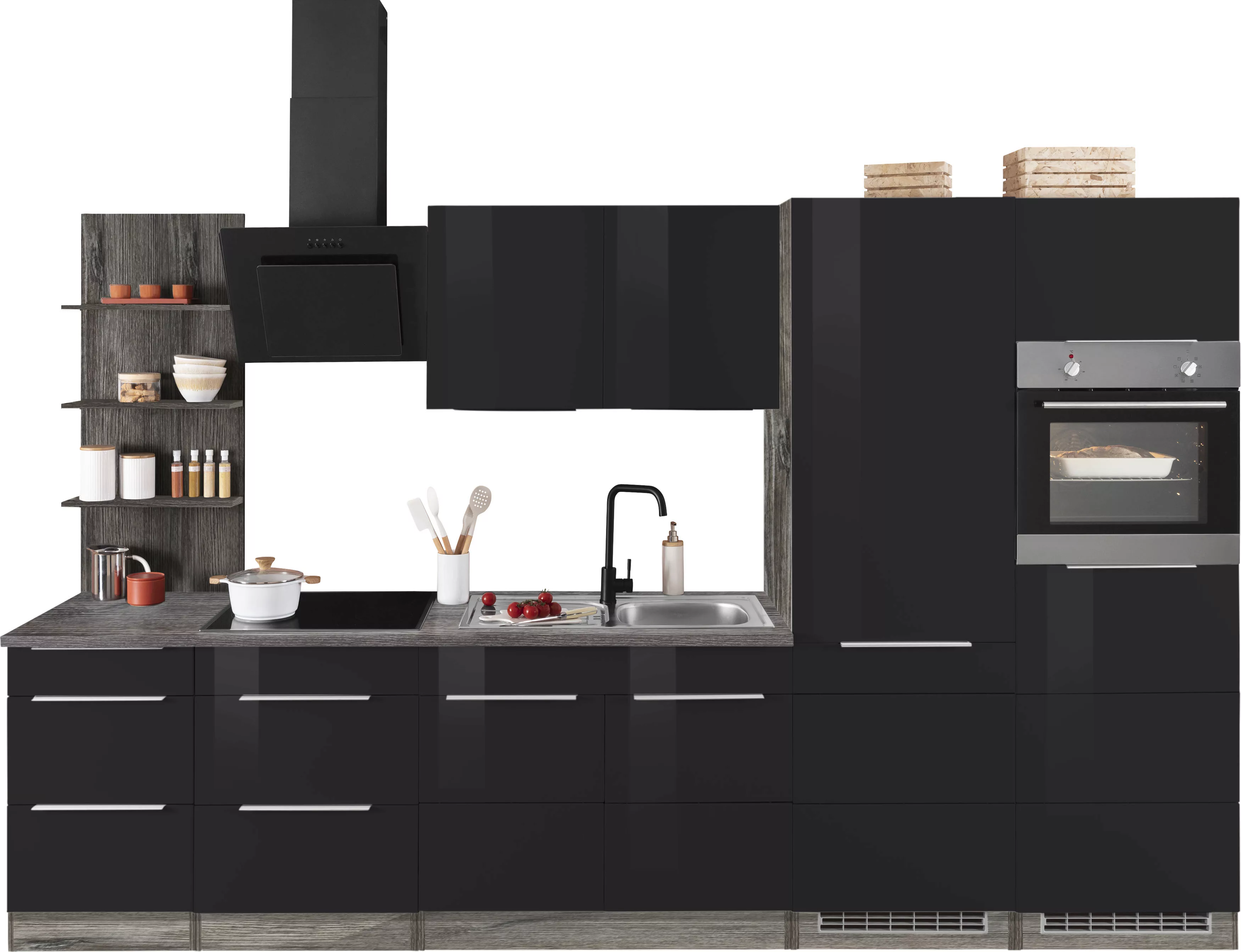 KOCHSTATION Küchenzeile »KS-Brindisi Breite 330 cm«, wahlweise mit E-Geräte günstig online kaufen