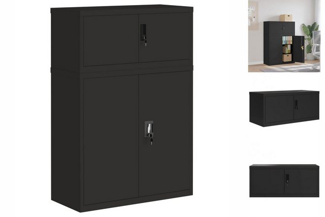 vidaXL Aktenschrank Aktenschrank Büroschrank Home Office Ablage Büro Schwar günstig online kaufen