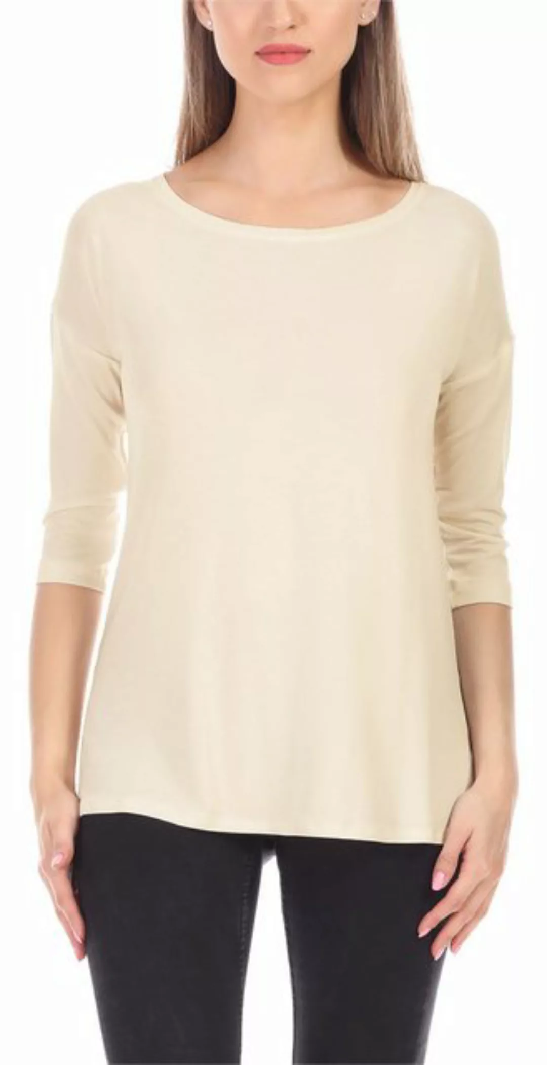Merry Style T-Shirt Langes Oberteil Shirt mit Spitze MS10-319 (1-tlg) günstig online kaufen