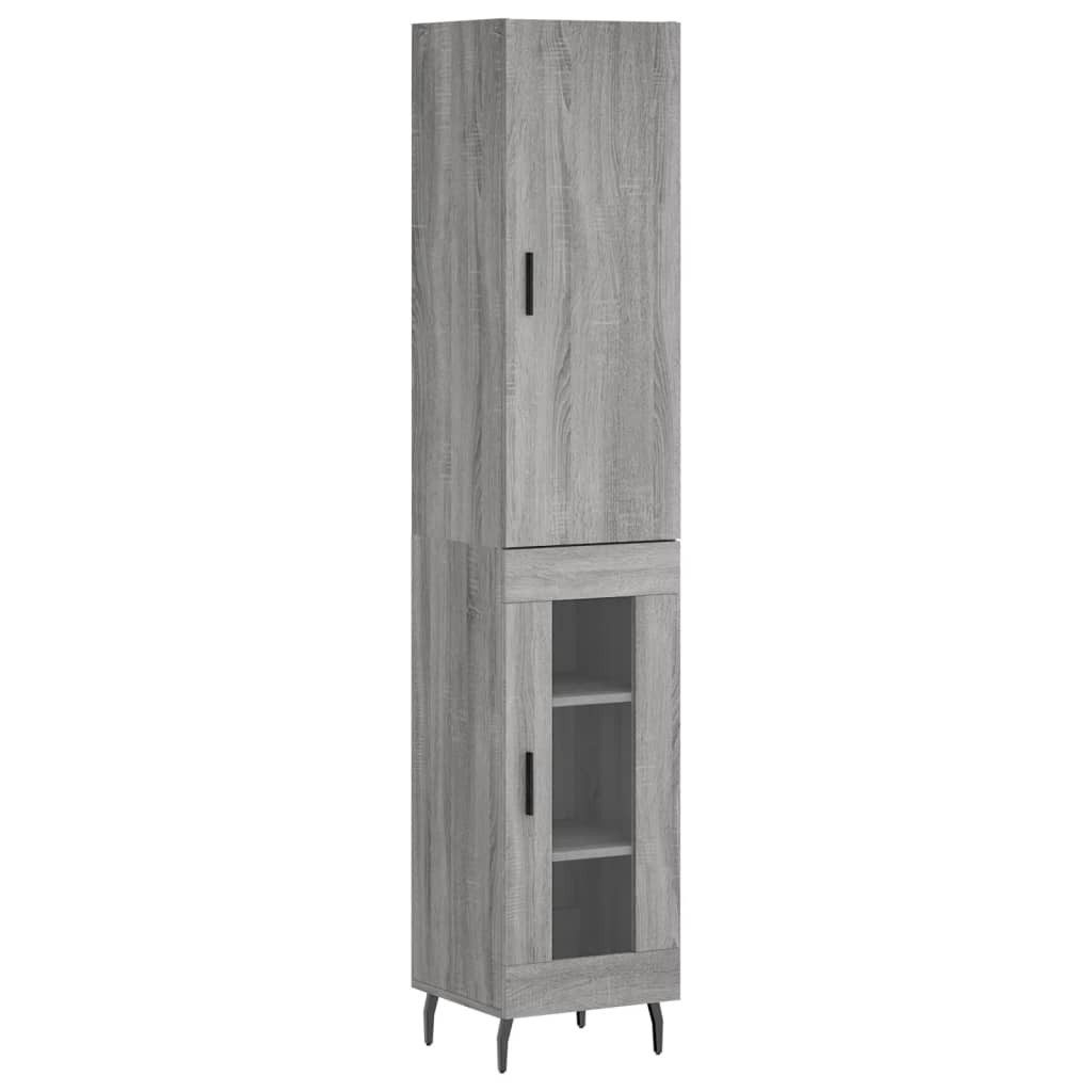 vidaXL Highboard Highboard Grau Sonoma 34,5x34x180 günstig online kaufen