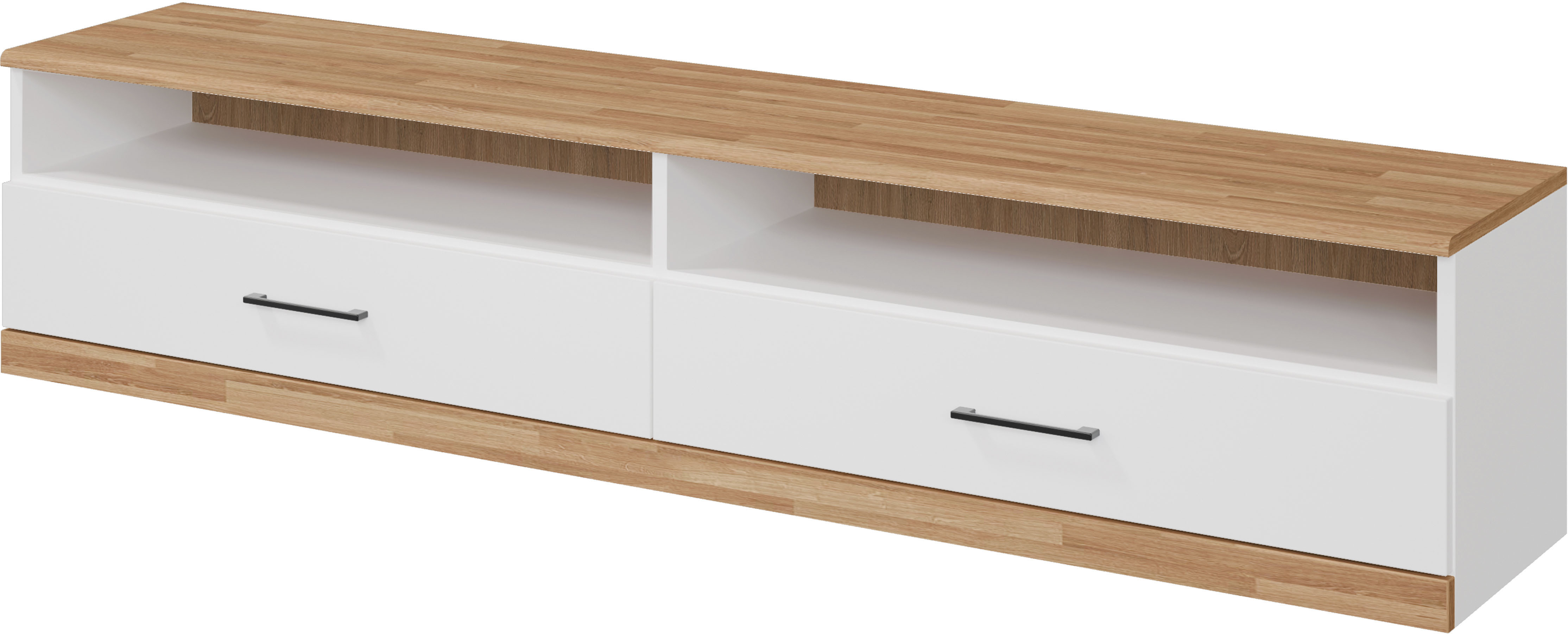 Home affaire Lowboard »Ribe,140cm breit,38cm hoch mit 2 Klappen«, Oberplatt günstig online kaufen