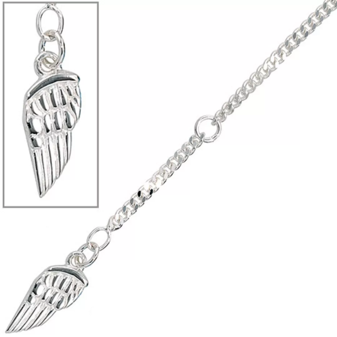 SIGO Fußkettchen Fußkette Flügel 925 Sterling Silber rhodiniert Federring günstig online kaufen