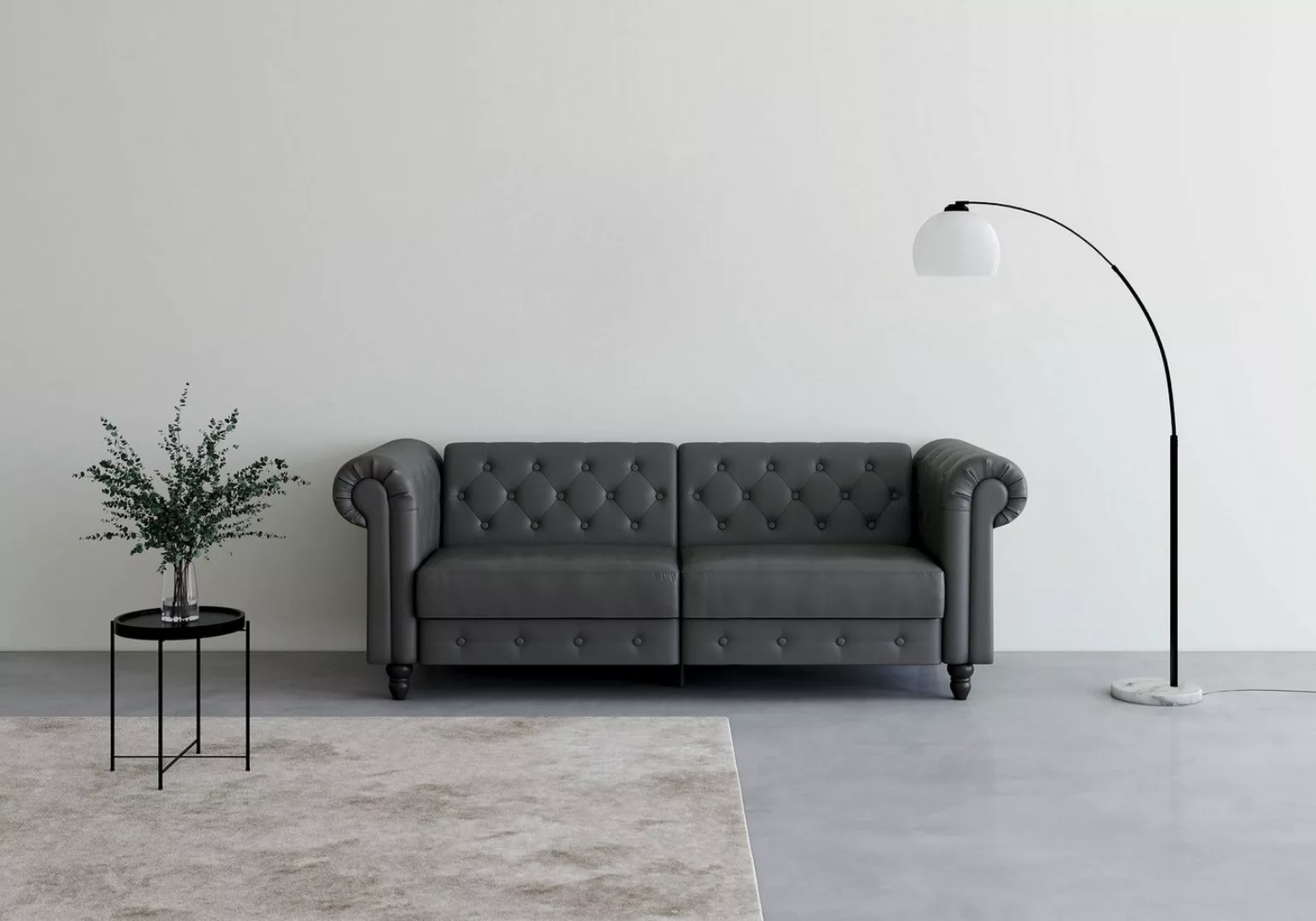 Dorel Home 3-Sitzer Felix, Schlafsofa 236 cm, (Liegefläche 108x190cm), Rück günstig online kaufen