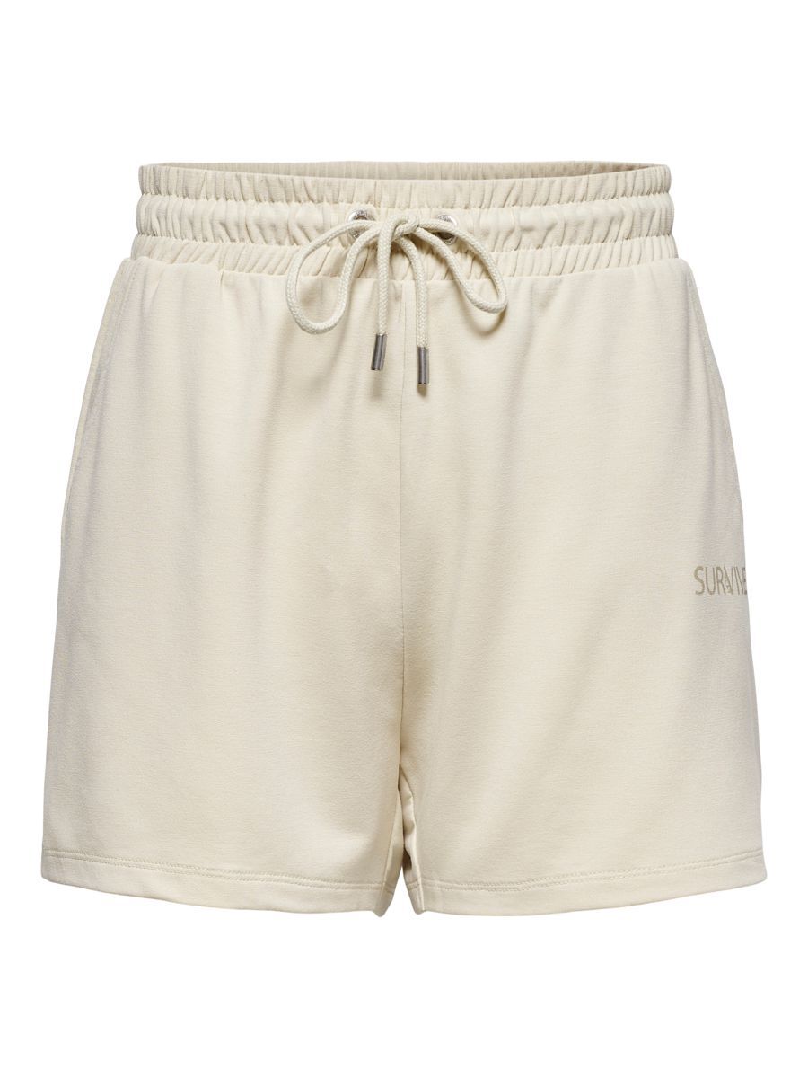 ONLY High Waist Sweatshorts Damen Beige günstig online kaufen