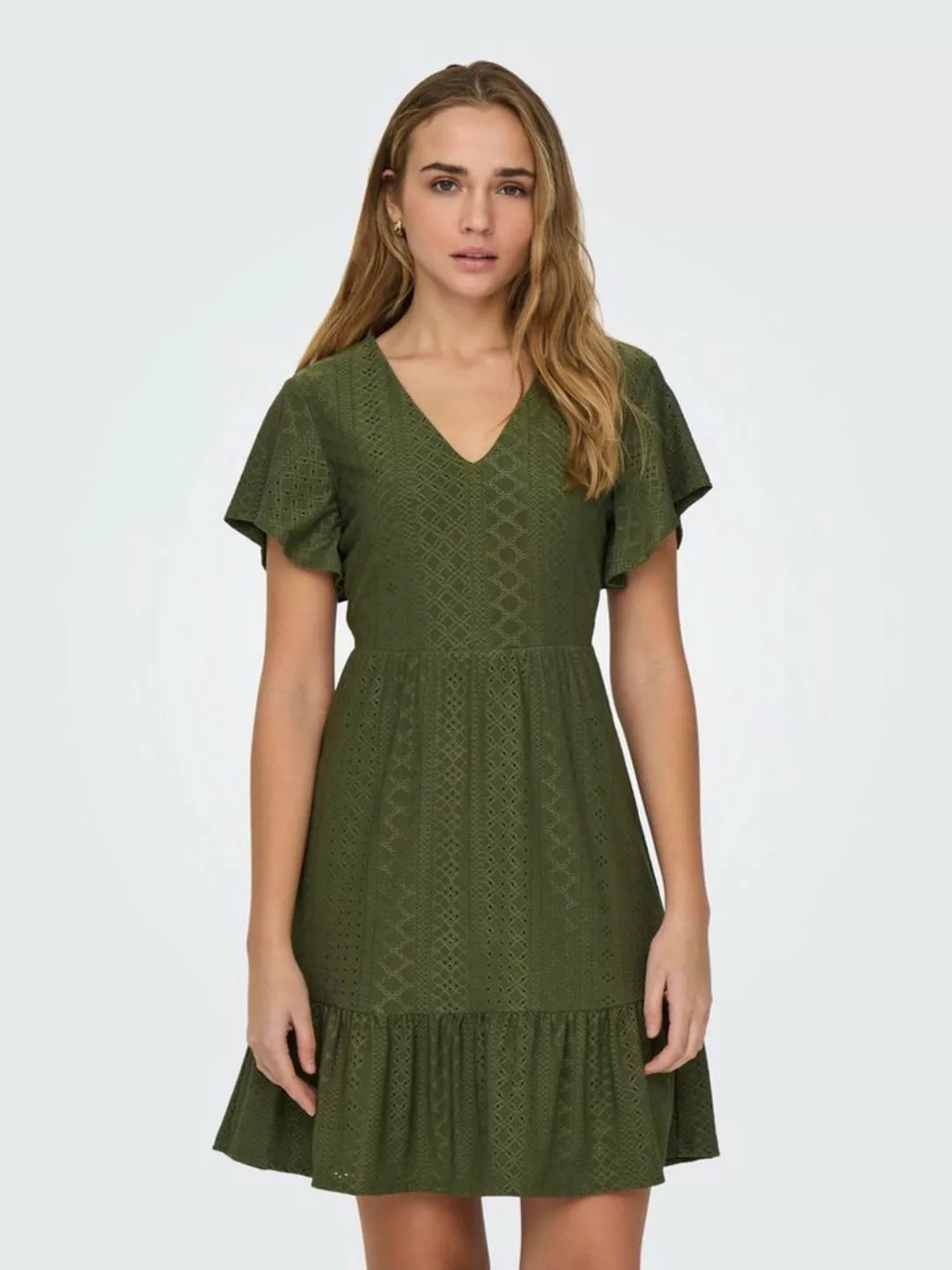 ONLY Jerseykleid ONLSANDRA S/S V-NECK DRESS JRS günstig online kaufen