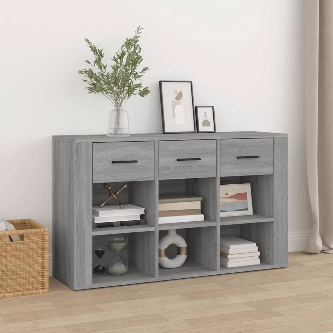 Vidaxl Sideboard Grau Sonoma 100x30x59,5 Cm Holzwerkstoff günstig online kaufen