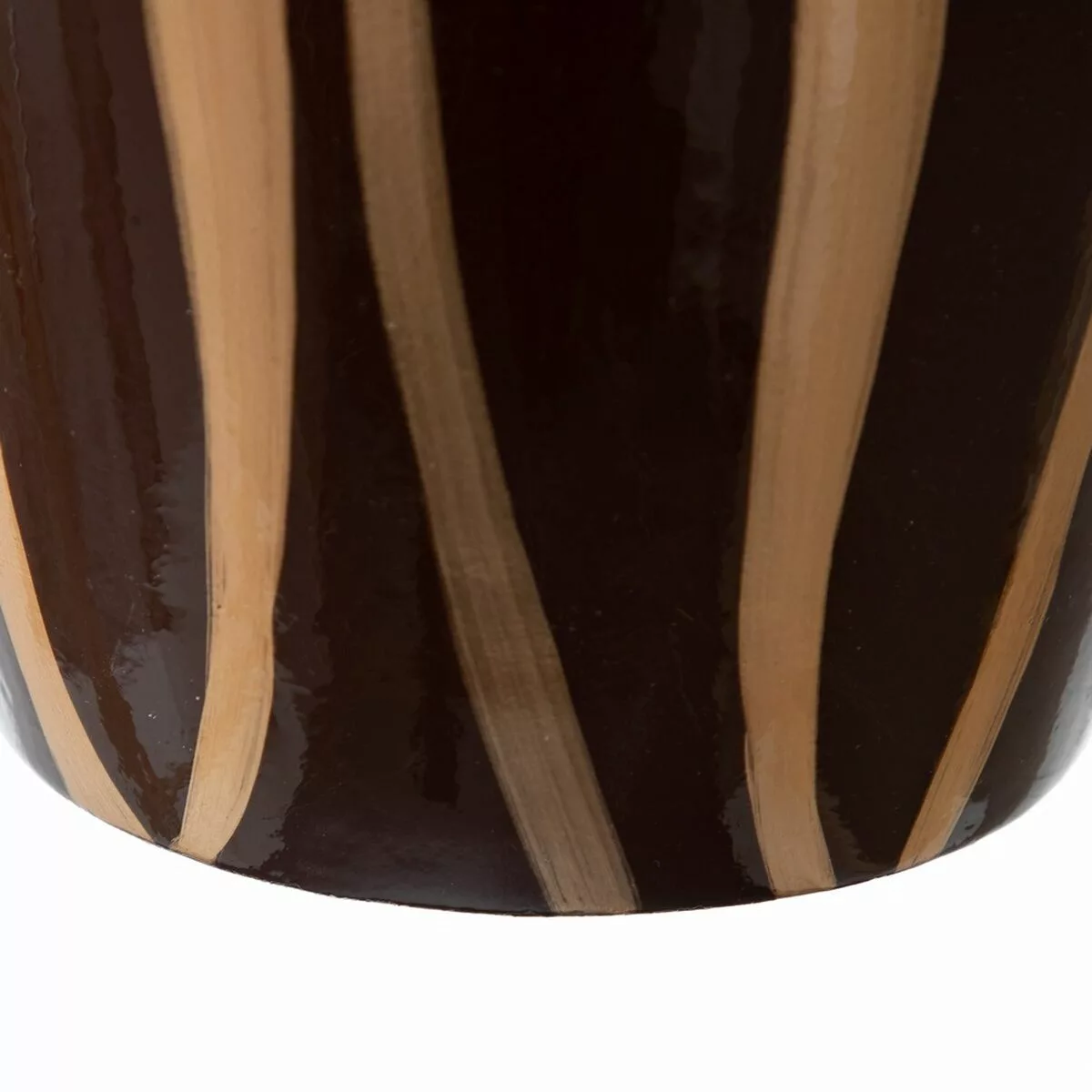 Vase Zebra Aus Keramik Gold Braun 18 X 18 X 48 Cm günstig online kaufen