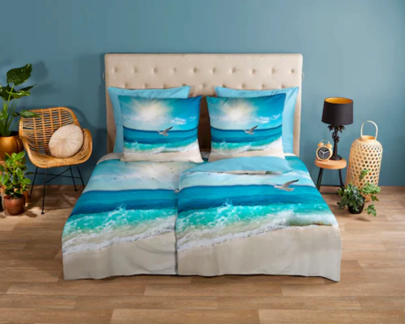 good morning Wendebettwäsche »Sealife«, 100% Baumwolle, 135x200, Reißversch günstig online kaufen