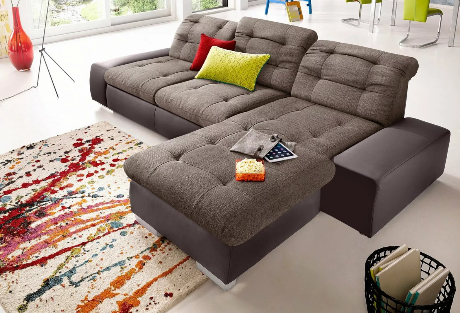 sit&more Ecksofa Palomino L-Form, wahlweise XL oder XXL und mit Bettfunktio günstig online kaufen