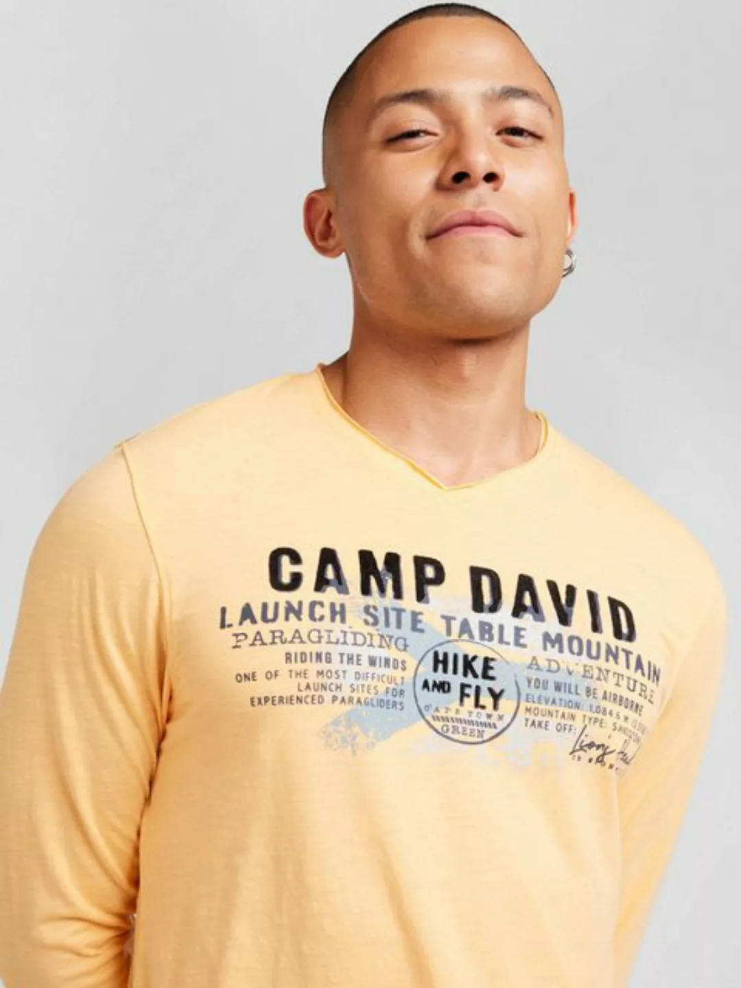 CAMP DAVID Langarmshirt (1-tlg) günstig online kaufen