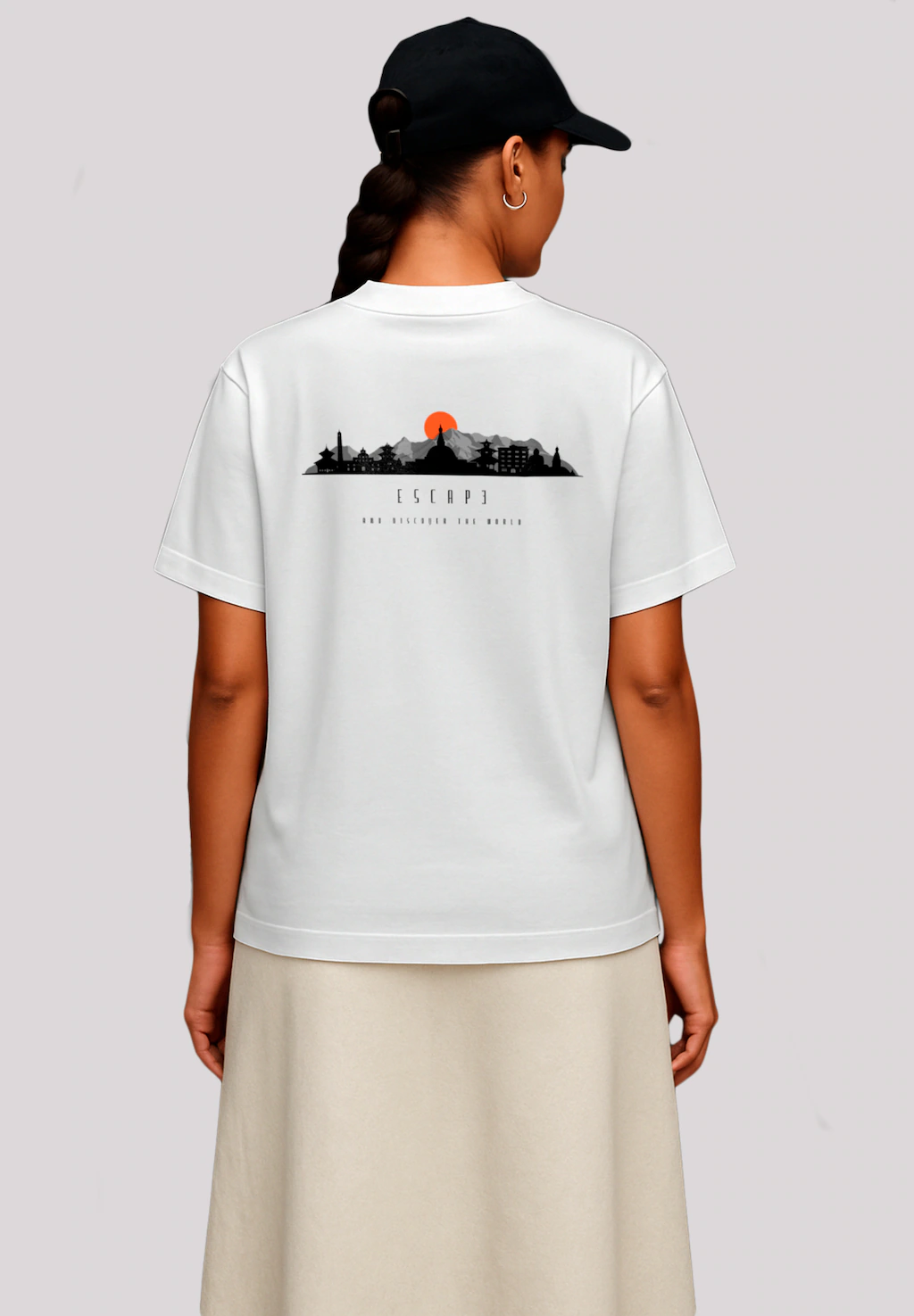 F4NT4STIC T-Shirt "Oversize Escape Discover the World Asian Town", Premium günstig online kaufen
