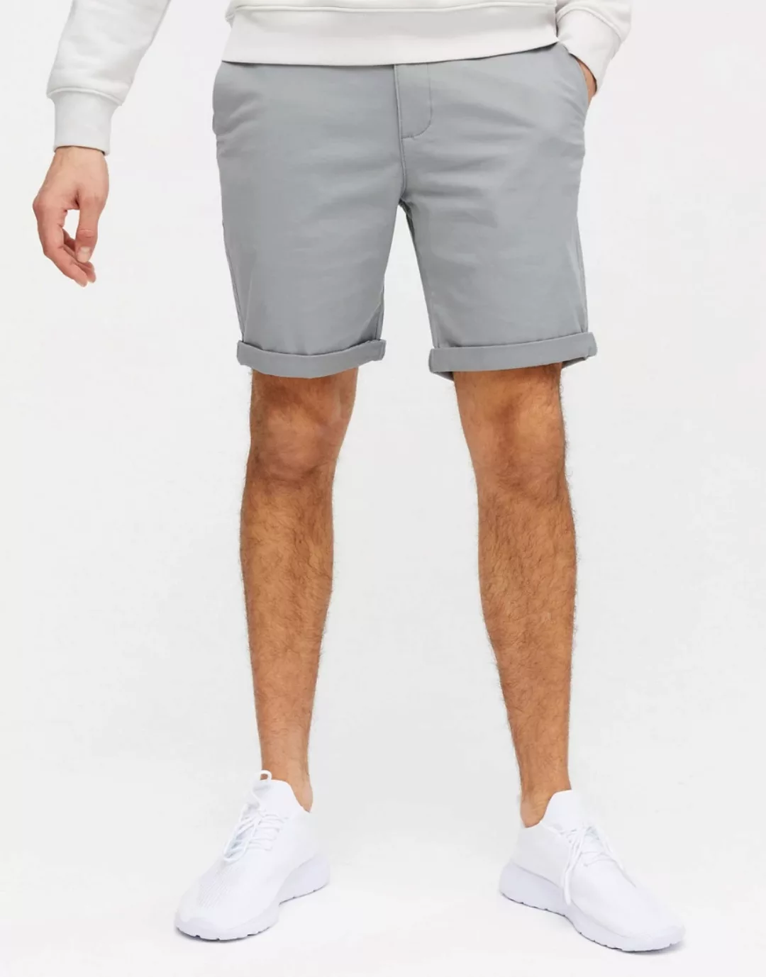 New Look – Blaue Chinoshorts günstig online kaufen