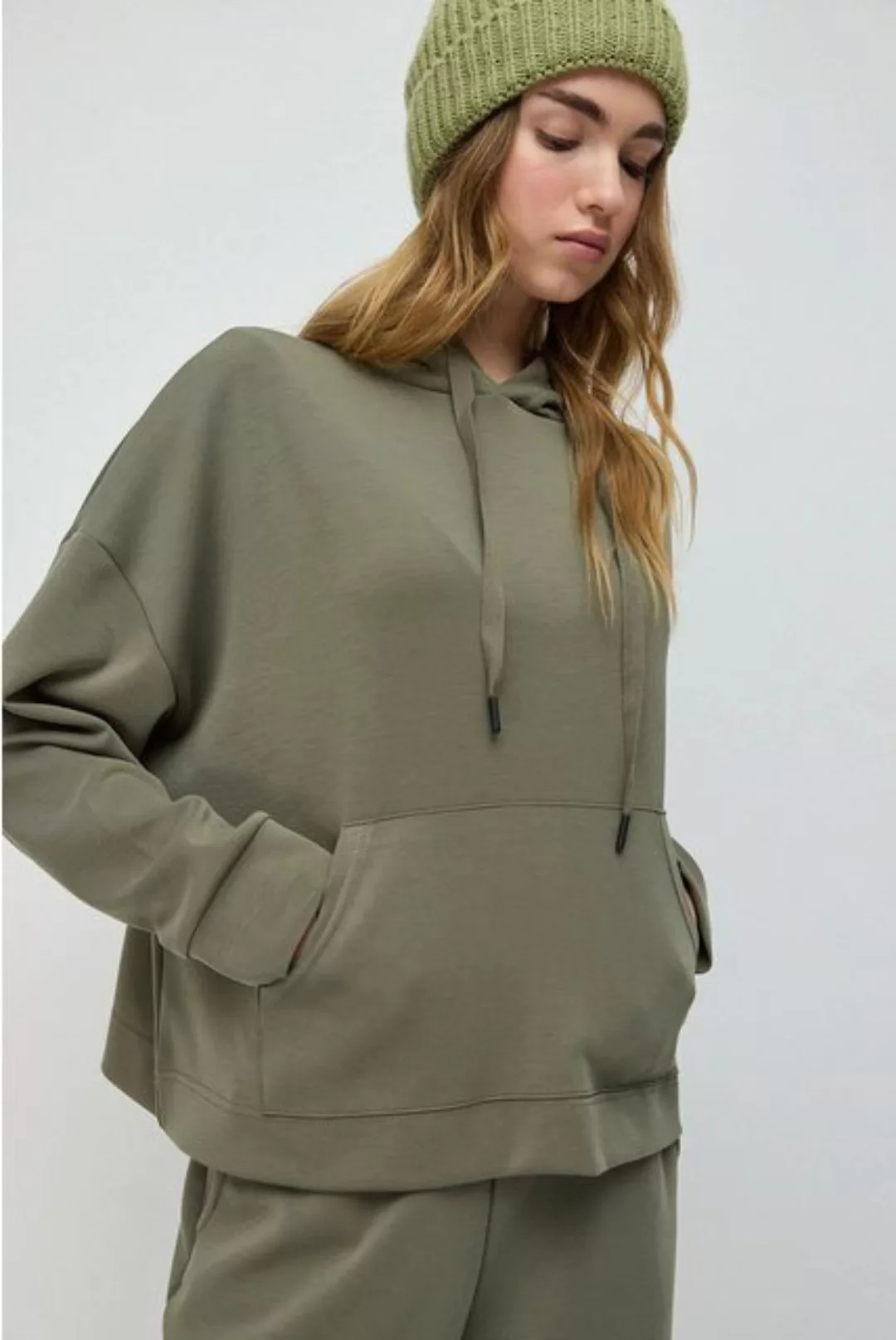 No Matter What Sweatshirt Weicher Kapuzenpullover aus Kumaş-Stoff günstig online kaufen