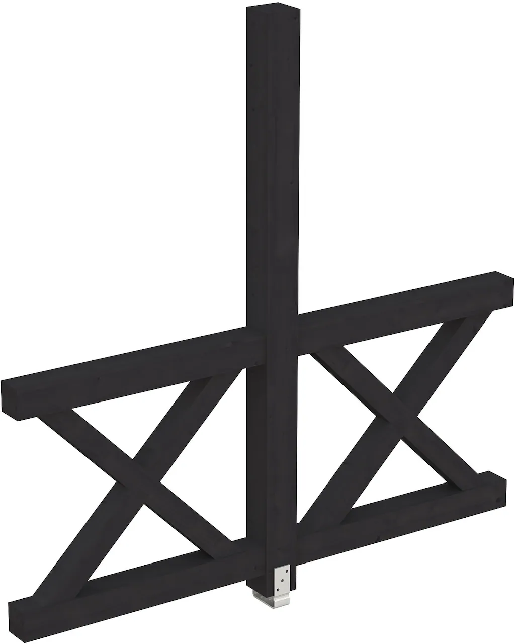 Skanholz Carport-Seitenwand "Andreaskreuz", freistehehend günstig online kaufen