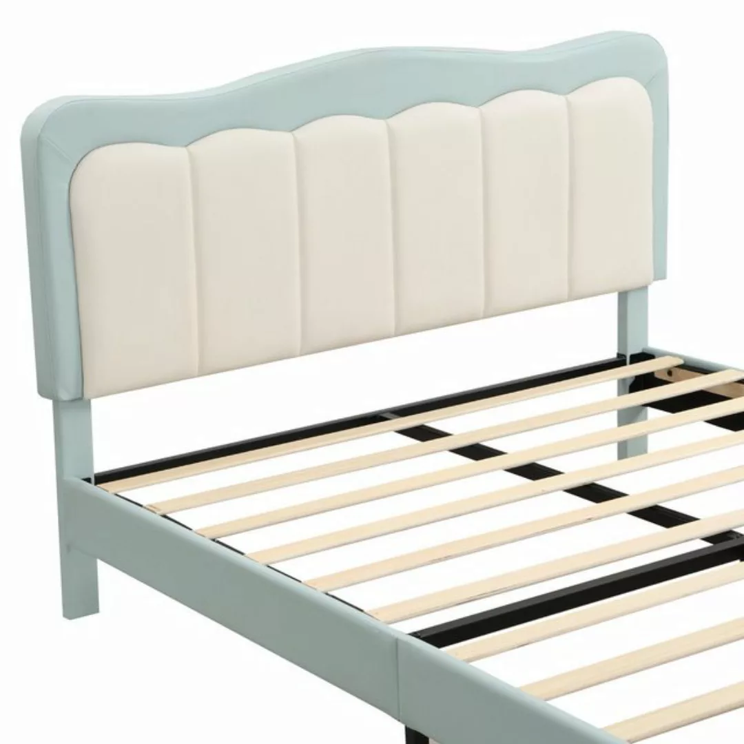 MODFU Polsterbett Doppelbett mit Lattenrost, Kunstleder süßes Mädchenbett ( günstig online kaufen