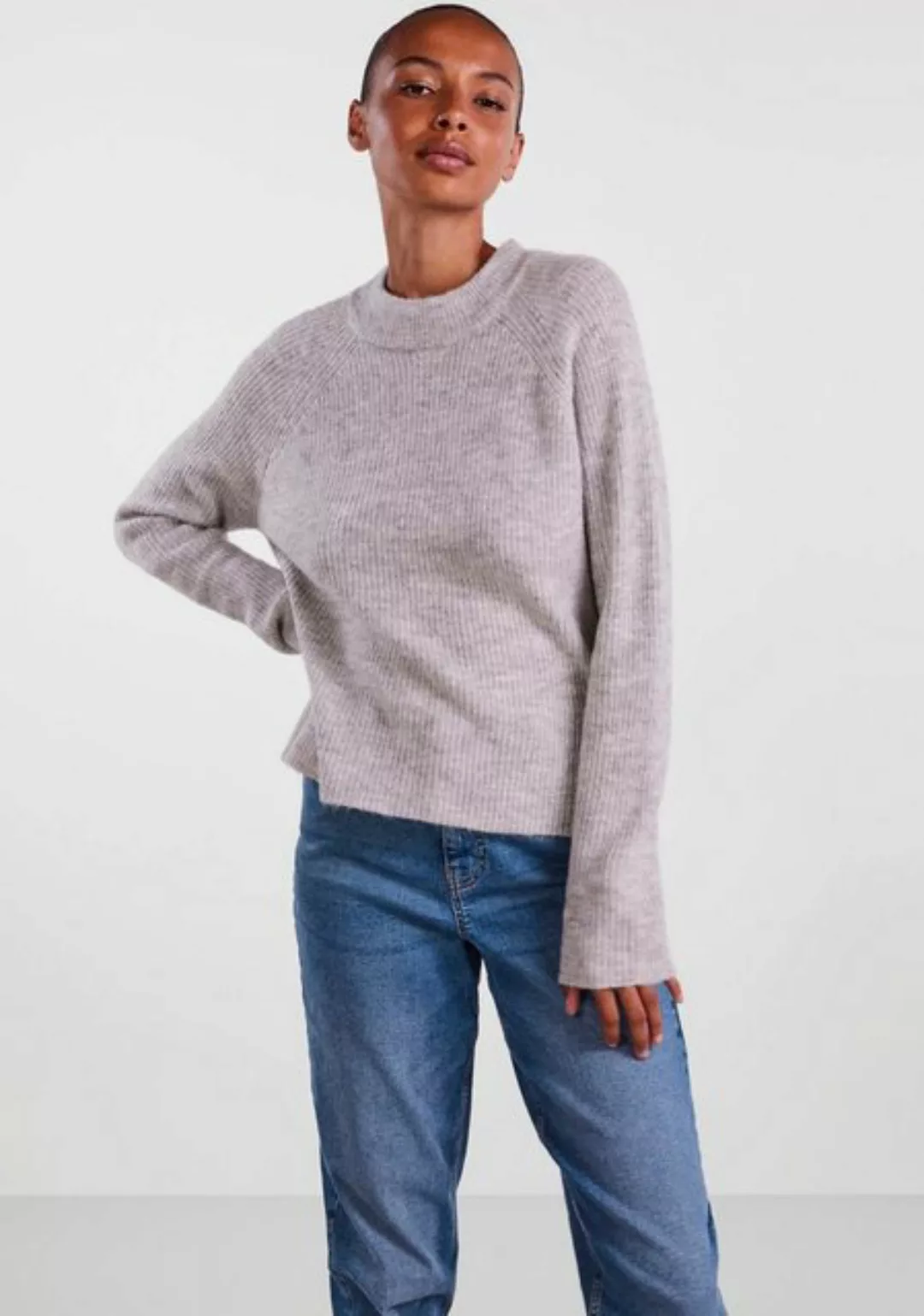 pieces Rundhalspullover PCELLEN LS O-NECK KNIT NOOS BC günstig online kaufen