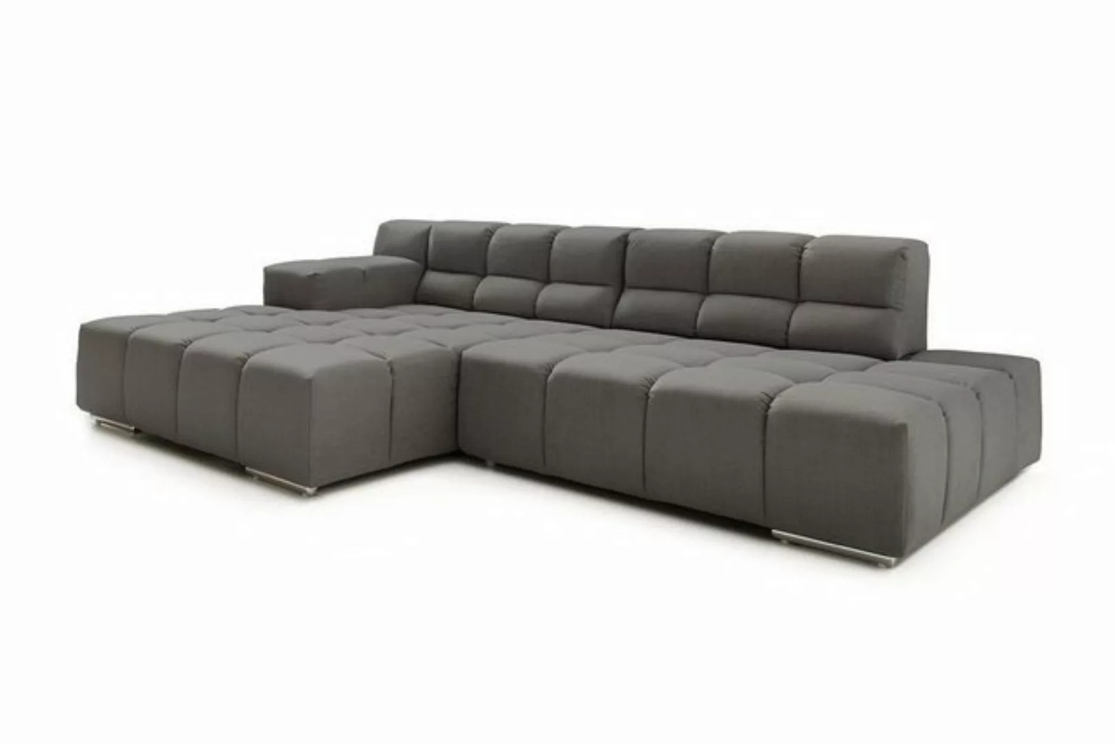 daslagerhaus living Ecksofa Ecksofa Cube Stoff taupe günstig online kaufen