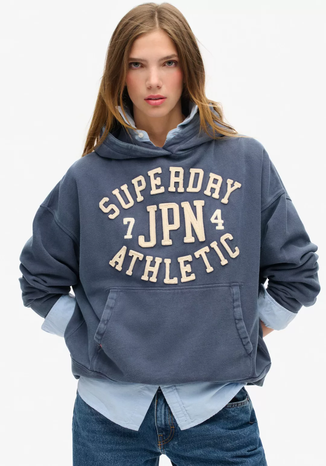 Superdry Kapuzensweatshirt "ATHLETIC APPLIQ OVERSIZE HOOD" günstig online kaufen