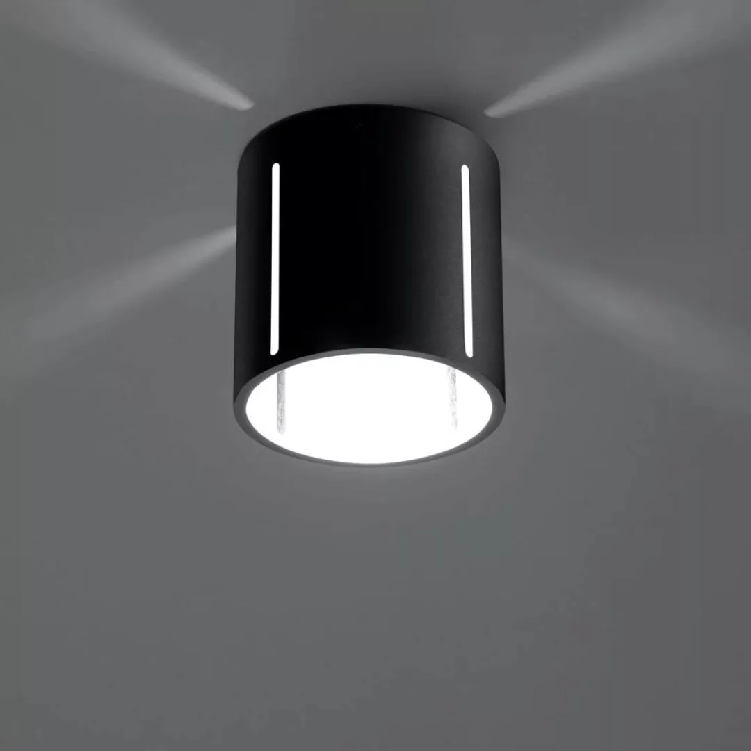 famlights | Deckenleuchte Yannis aus Aluminium in Schwarz G9 1 x 40 W günstig online kaufen