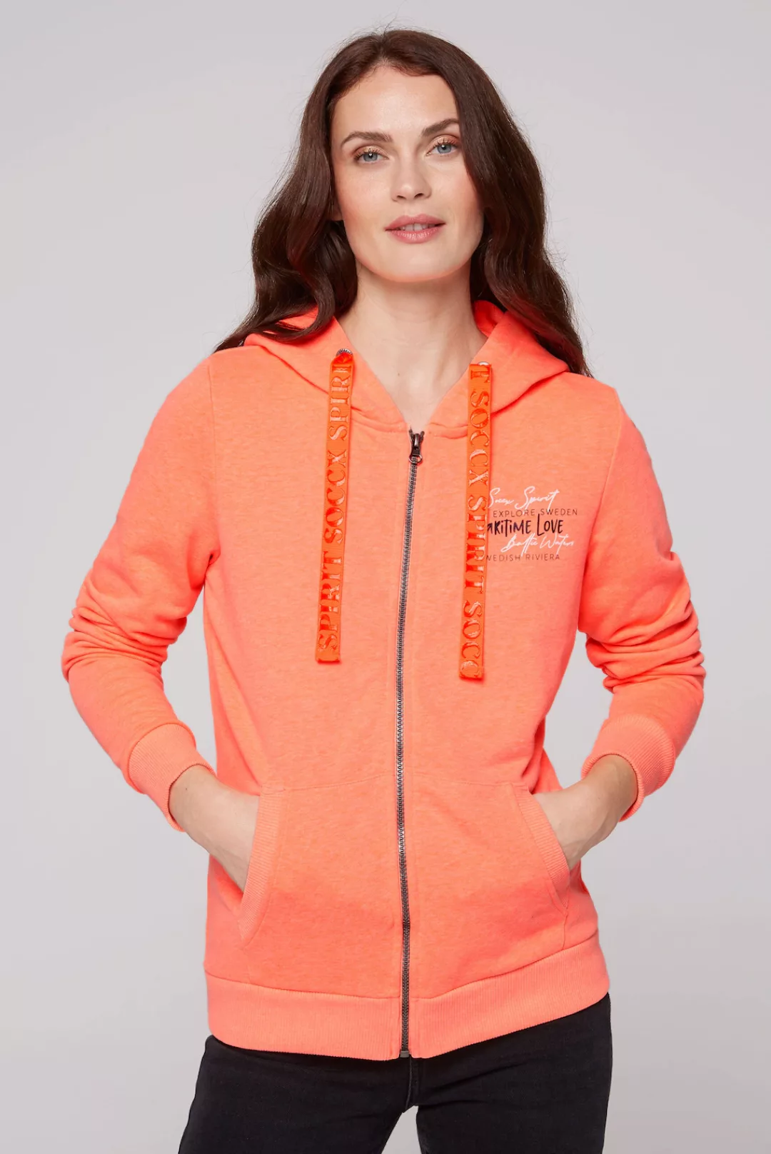 SOCCX Kapuzensweatjacke, mit Baumwolle günstig online kaufen